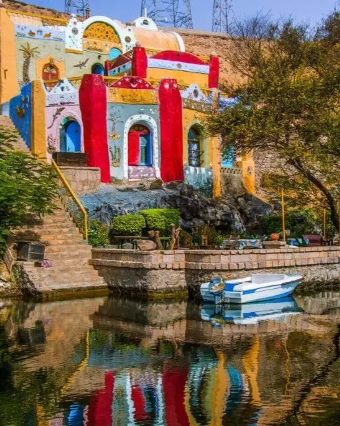 Waterfront in a traditional Nubian Village in Aswan