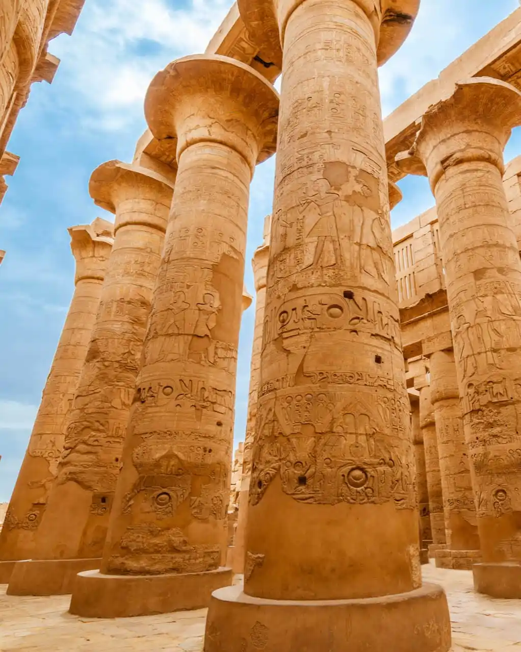 The Great Hypostyle Hall at the Karnak Temple in Luxor