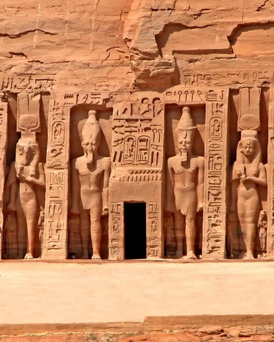 The facade of the Small Temple of Abu Simbel