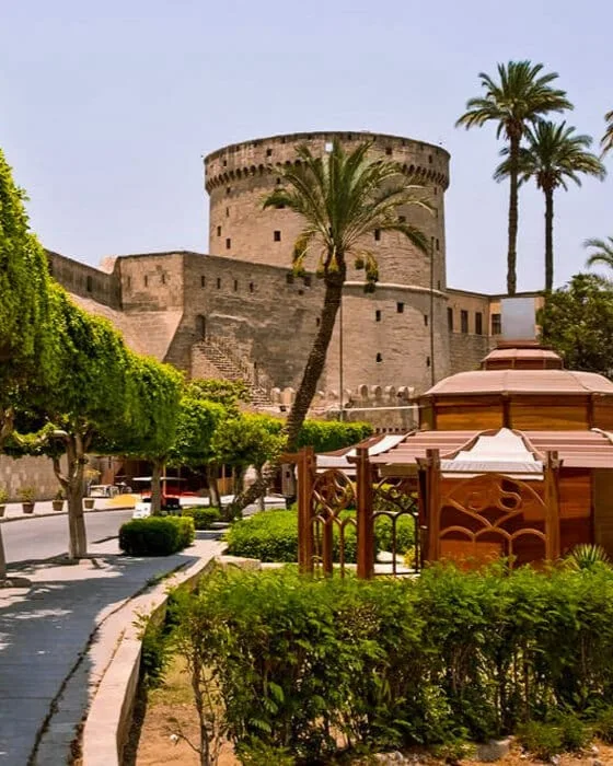 Fortress tower within the Citadel of Saladin in Cairo