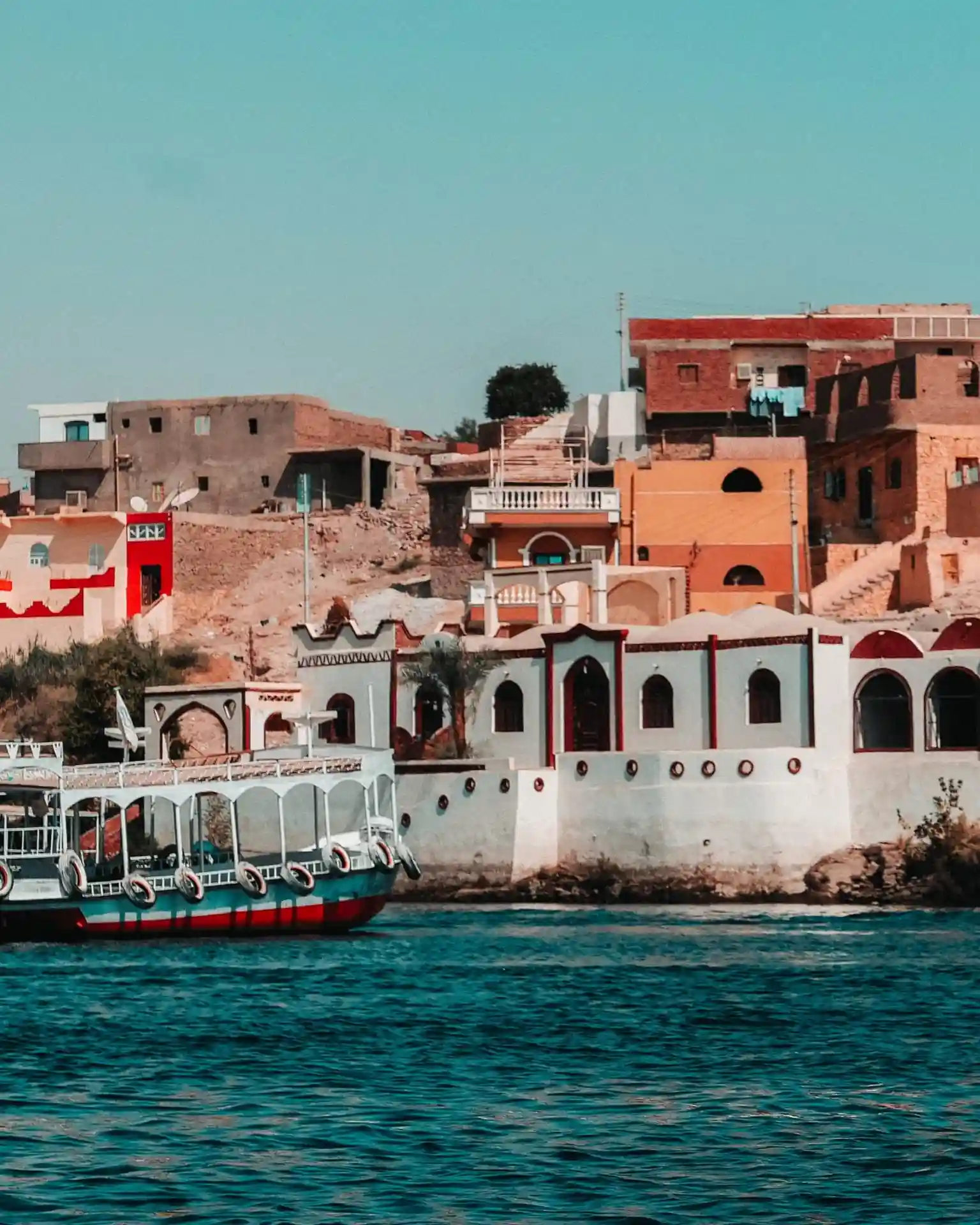 The colorful architecture of the Nubian Village