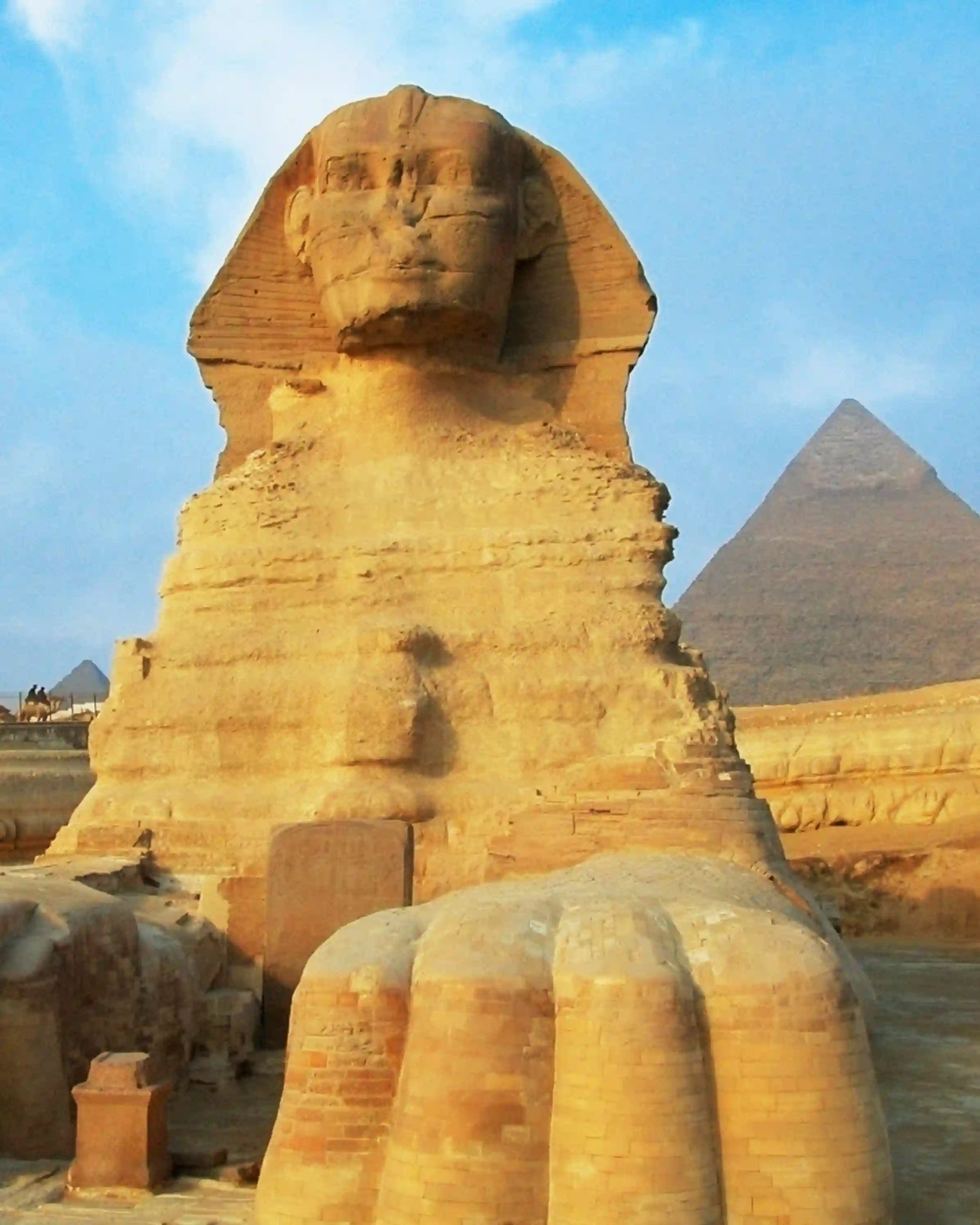 The ancient stone Great Sphinx of Giza