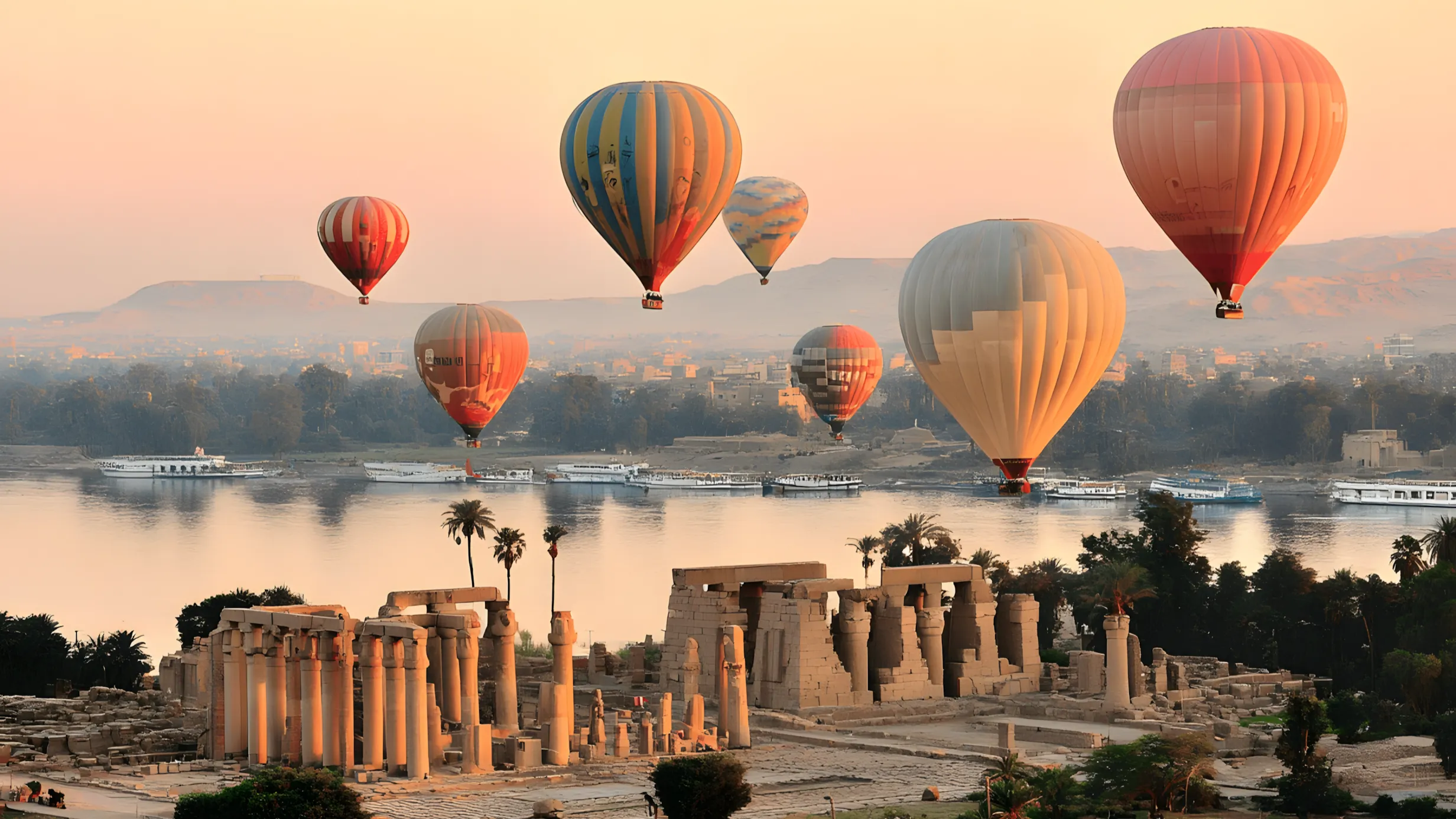 Hot Air Balloon over Luxor